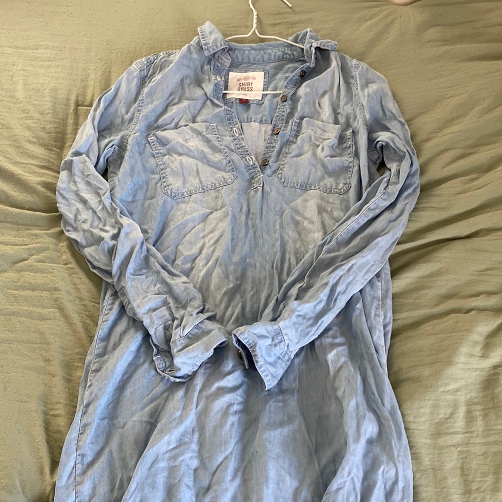 soft you shirt dress, size xs